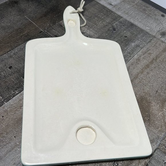 Vintage Atlantic Mold Co Ceramic Hanging Cutting Board Apple Pie Recipe - Picture 5 of 6